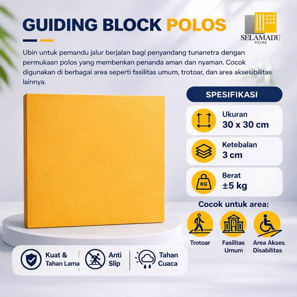 Guiding Block Ubin Polos