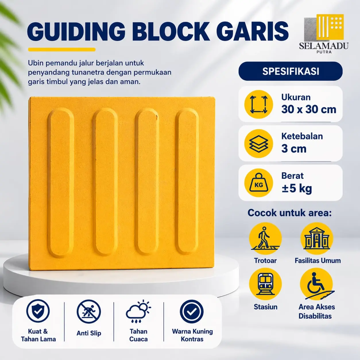 Guiding Block Ubin Salur